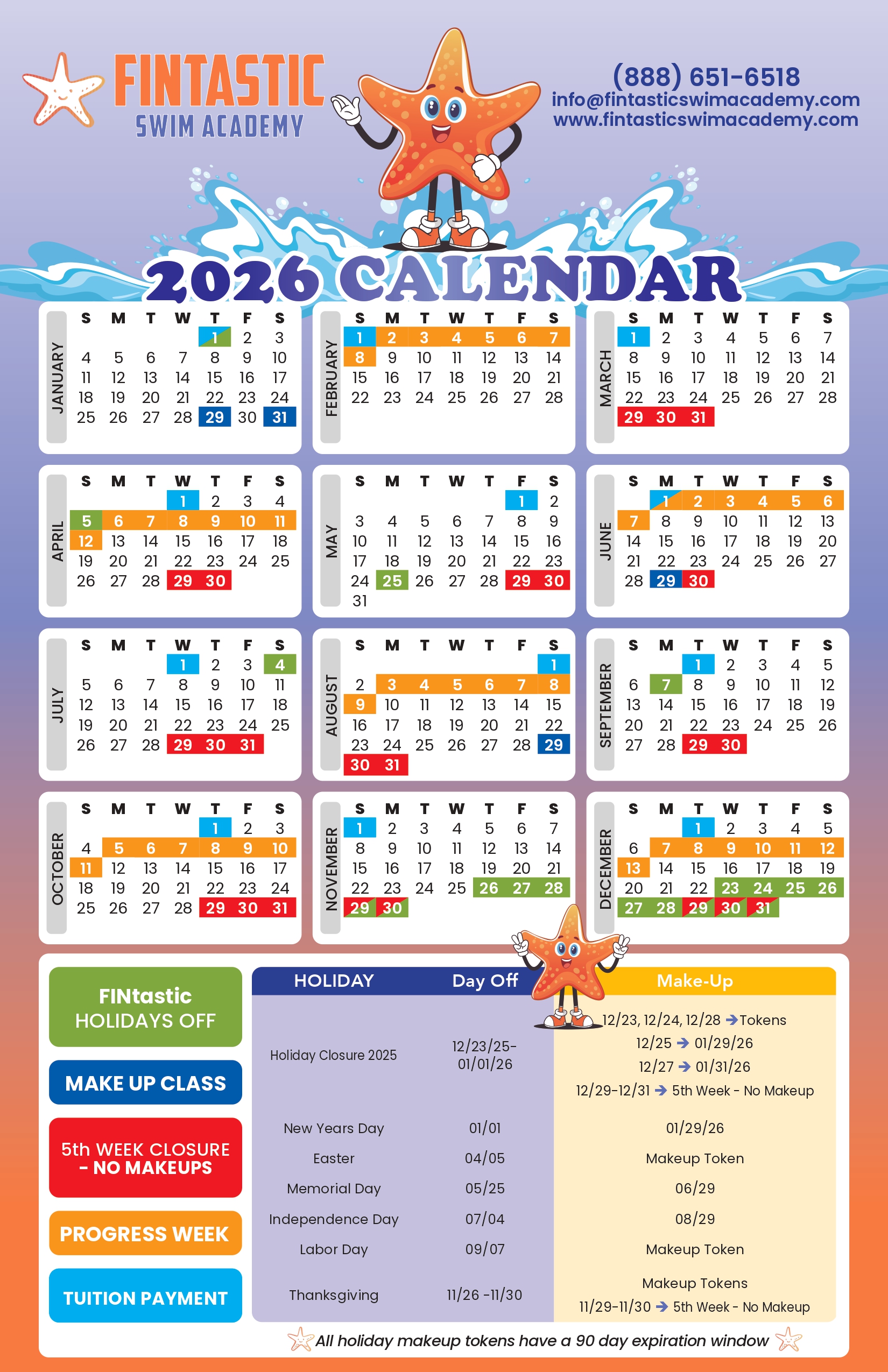 Fintastic 2025 Calendar